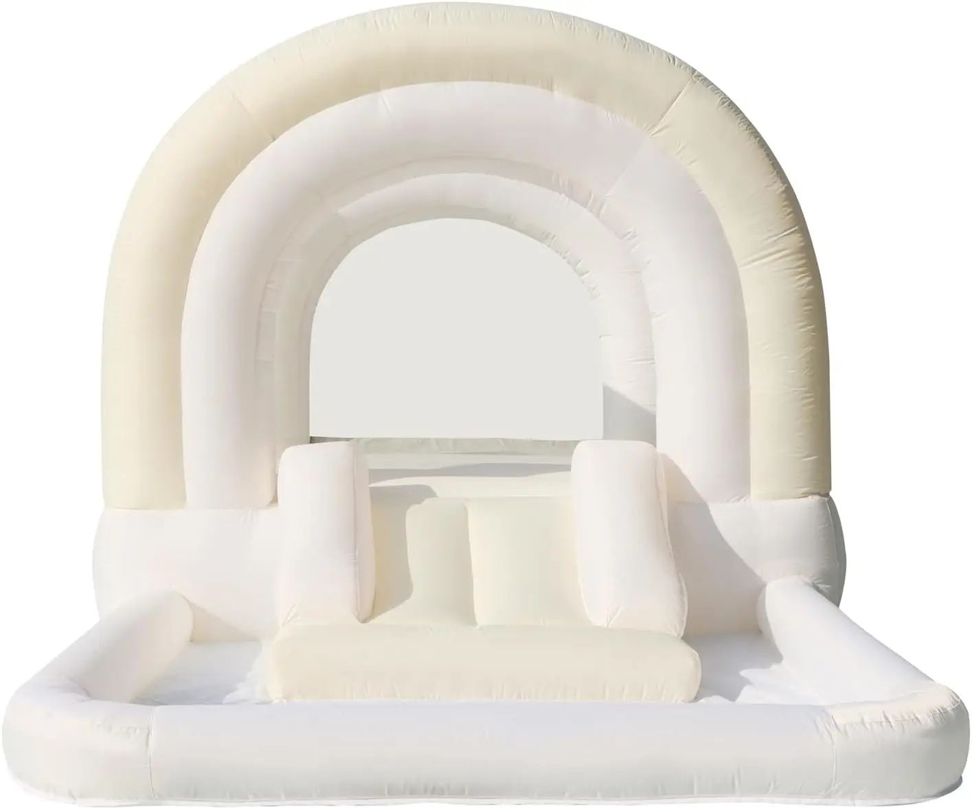 Promotions Outdoor Parties Rental White Jumping House With Slides Wedding Inflatable Skydiving Bodyguard