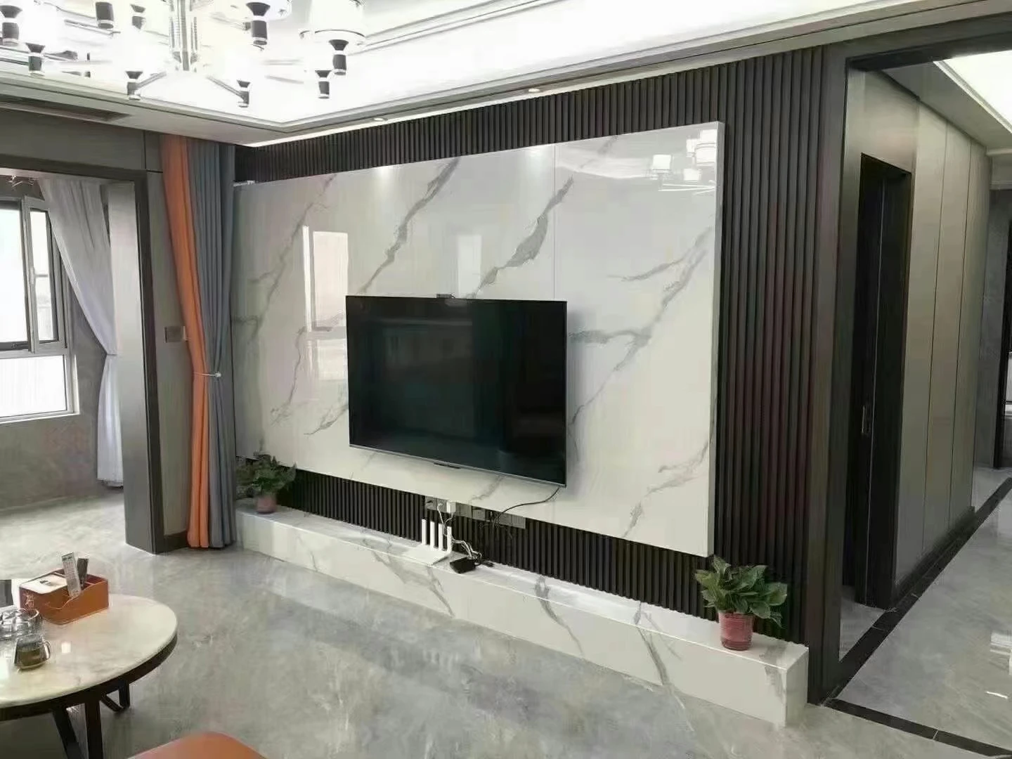 Cheap Wood Plastic Composite Indoor Decorative WPC Fluted Wall Panels