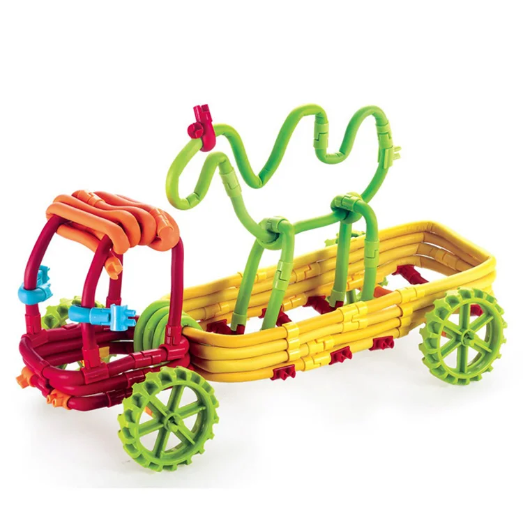 
Newest Flexible Rod Construction Toys 108pcs Building Sticks Blocks 3d toy DIY brick puzzle 