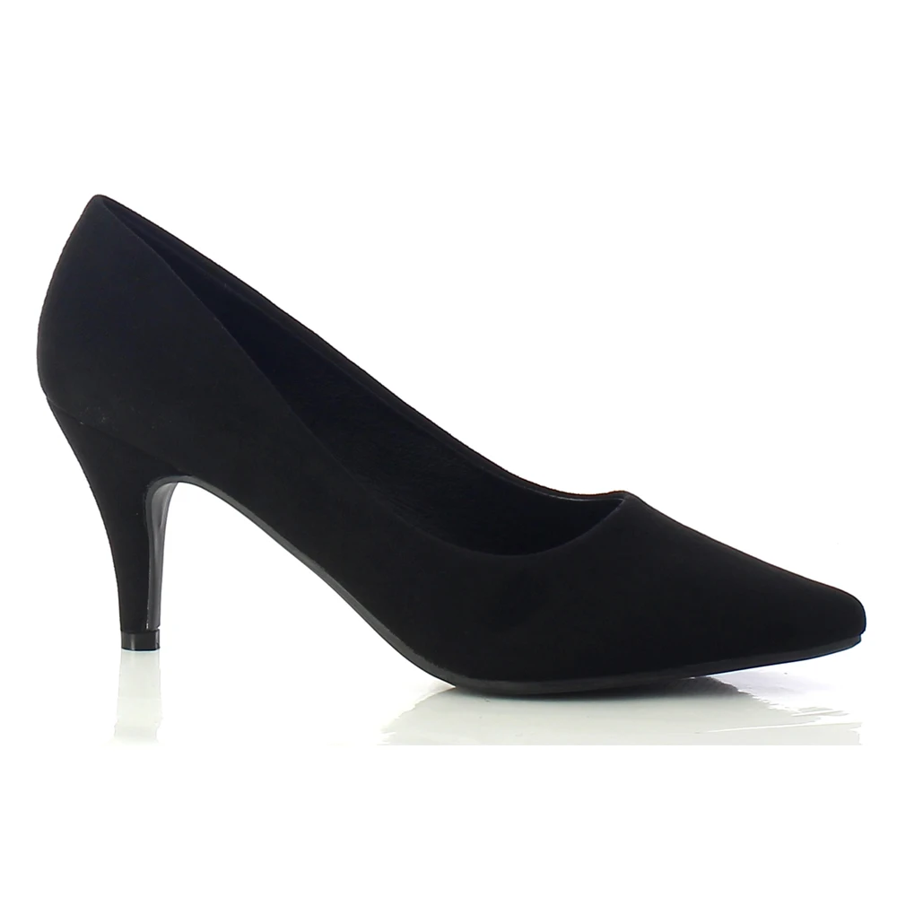 
Lady Daily Wear Closed Shoes Pumps Heels in Microfiber 