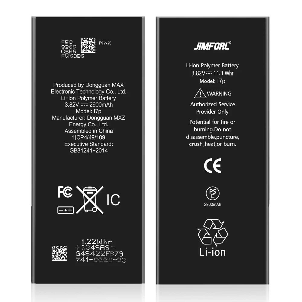 High quality OEM Cell Mobile Phone Replacement Batteries For Apple Iphone 7p 7 Plus battery 2900mAh bateria iphone 7 plus