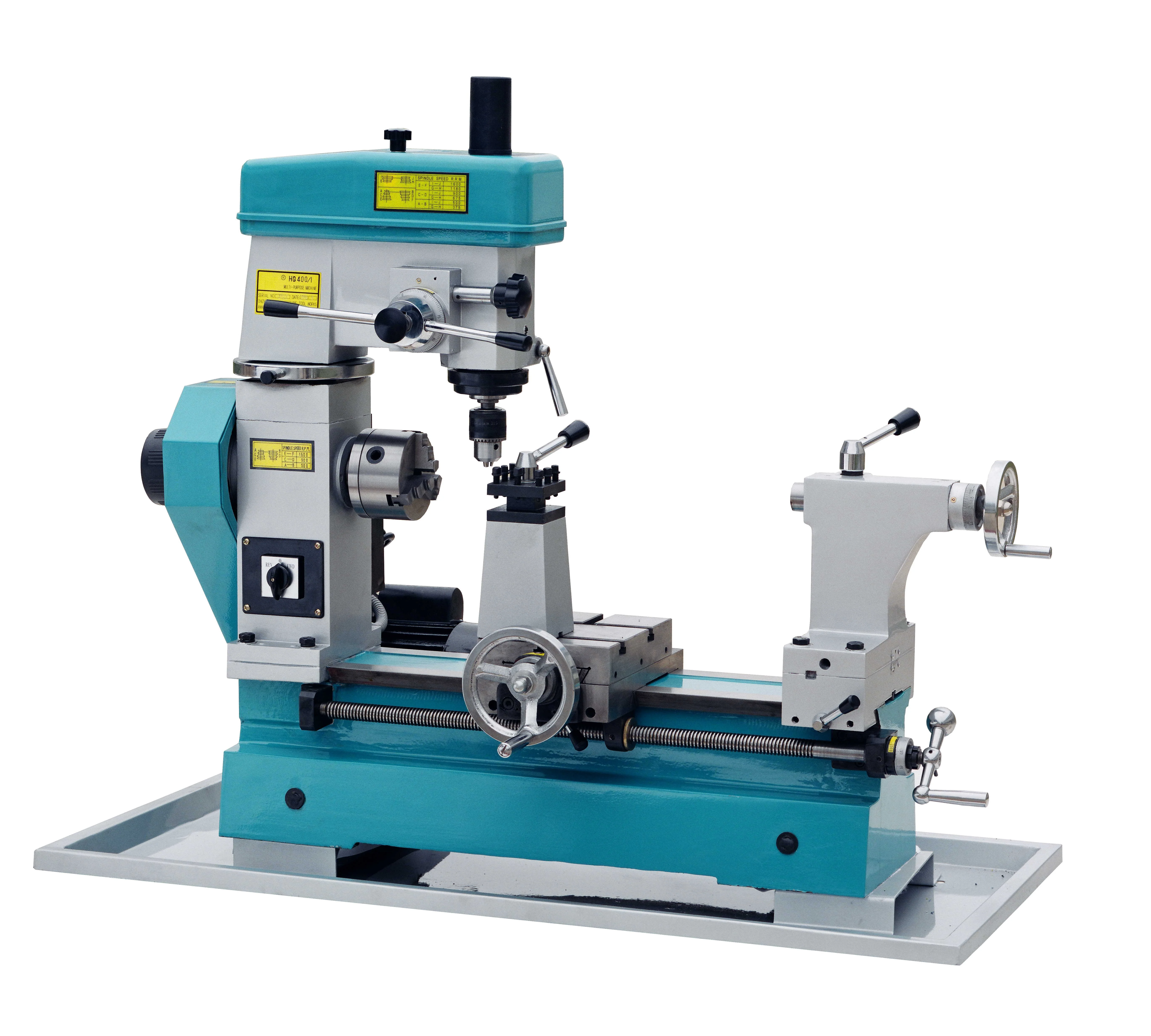 HQ400 multi purpose combo lathe drill mill machine