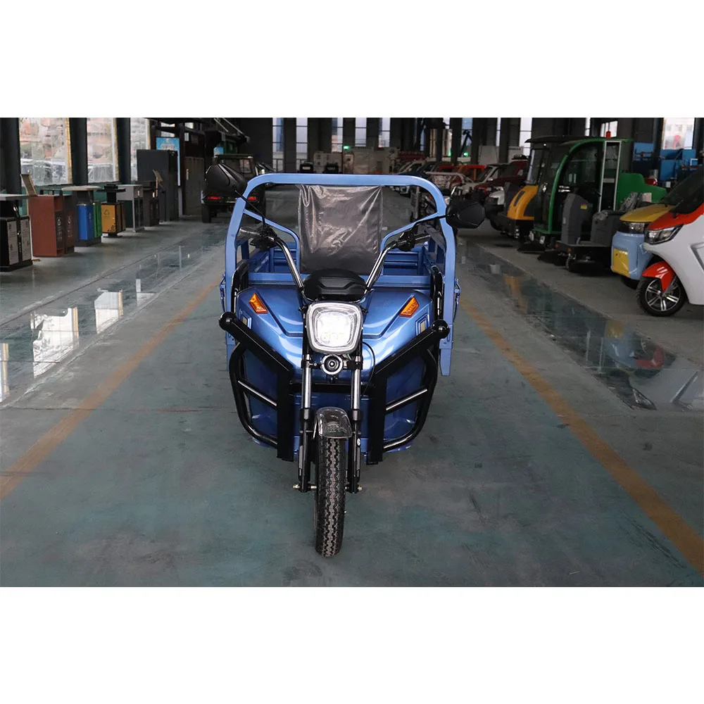 Chinese KEYU small dump truck electric tricycles mid engine adult 3 wheel electric tricycles cargo