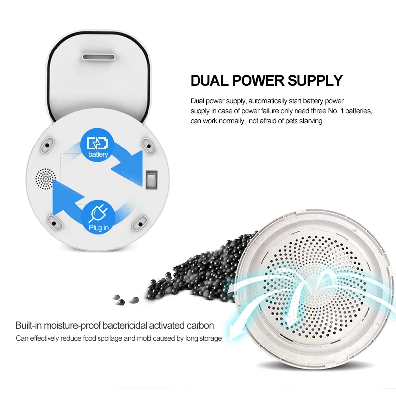 4L Smart Timer Wifi Camera Voice Interaction Automatic Pet Feeder Machine Intelligent Timer Pet Feeder Automatic With Camera