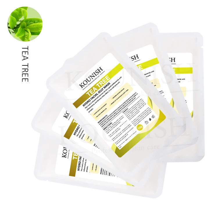 Wholesale Latest Korean Facial Skincare Wrinkle Tightening Tea Tree Jelly Powder Face Mask