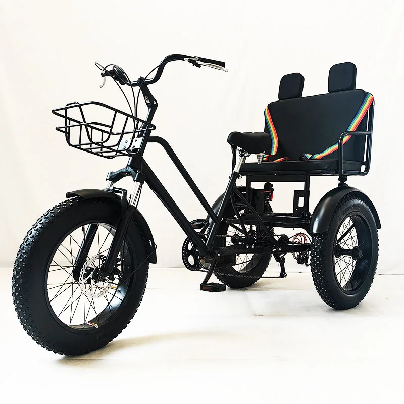 Wholesale High Quality Cheap Price Adult Pedal Tricycle 20 Adult three wheel bike tricycle 7 speed gear of tricycle cargo bike