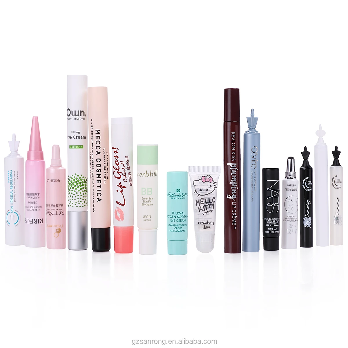 Customized logo 3ml to 25ml plastic twist off tube silkscreen printing Disposable ointment packaging tube single use tube