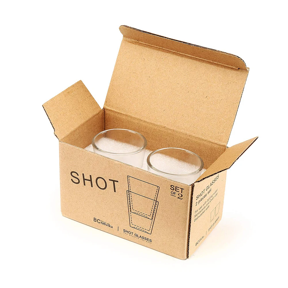 2 oz Korean ins printing cute colored pattern small ring clear glass flower cup