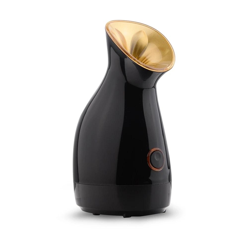 Manufacturer Portable Black Gold Stand Hot Facial Products Face steam Machine Nano ionic Facial Steamer