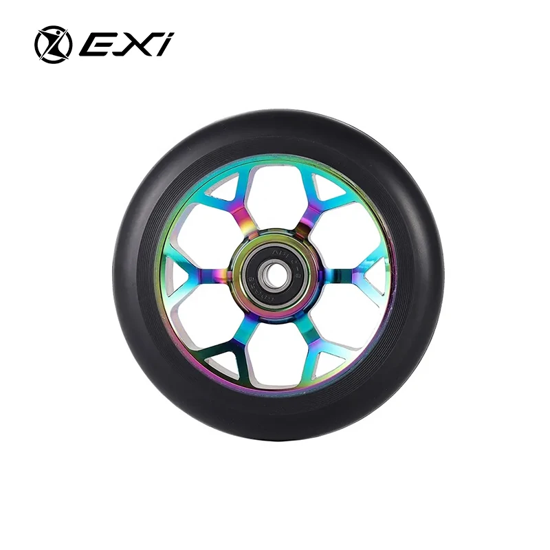 Hot selling Pro Stunt High Rebound Wheel Metal Core Aluminum Scooter Wheels 110mm