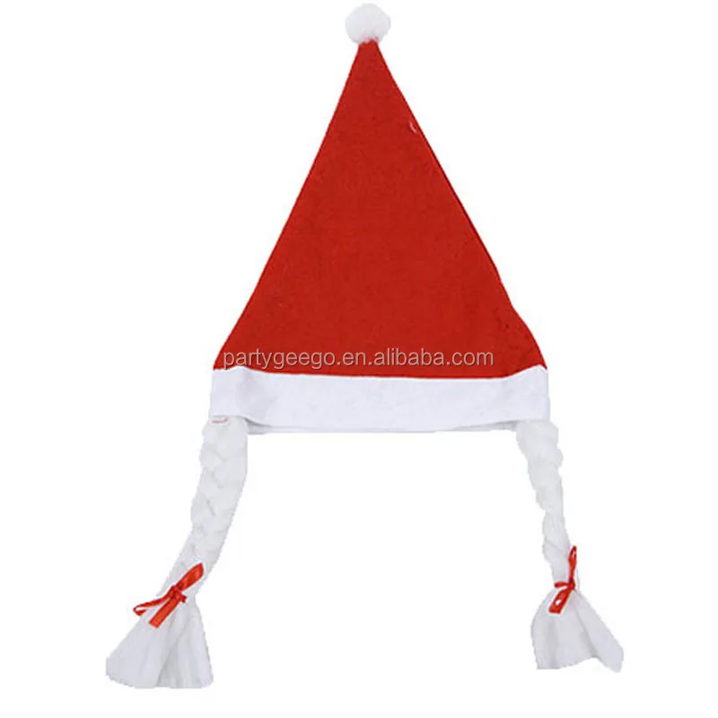 Рождественский красный плюшевый подарок шляпа домашнее животное Санта рождество аксессуар