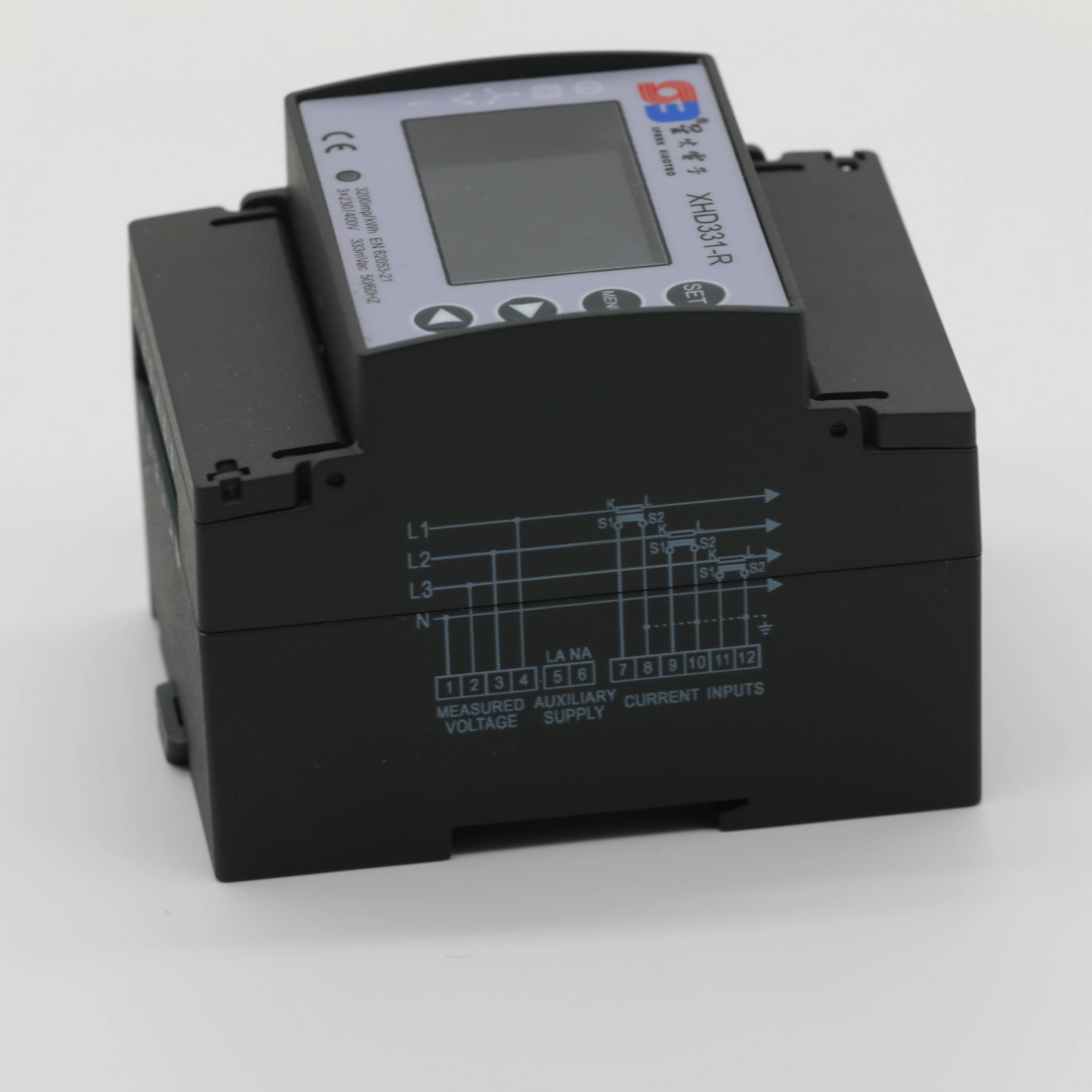 Сплит-Core CT подключенный RS485 Modbus RTU измеритель