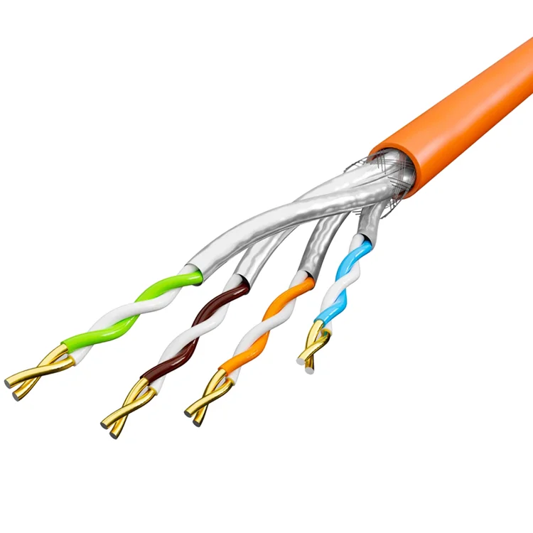 GETEKnet SFTP 23AWG 24AWG 26AWG network cable cat6 e ethernet cable reel 8 core 28awg indoor network cable