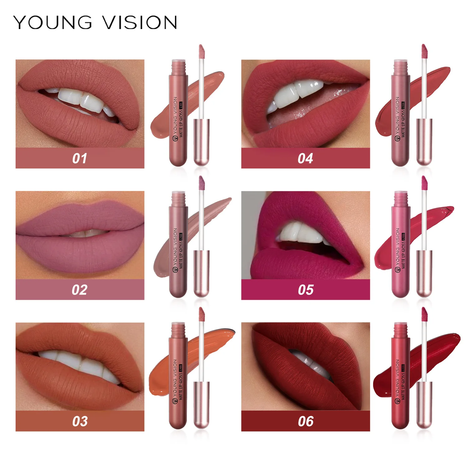 Tiktok Hot Selling Not Easy to Fade Suitable for Multiple Occasions Gift for Family and Friends Matte Lip Gloss Set