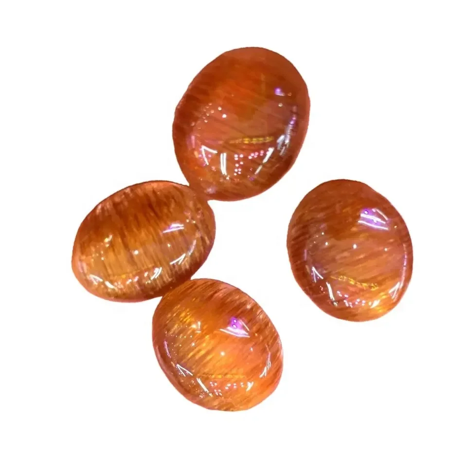 Natural Rutilated Quartz Round/cush/oval/pear Shape Cabochon Make Wholesale