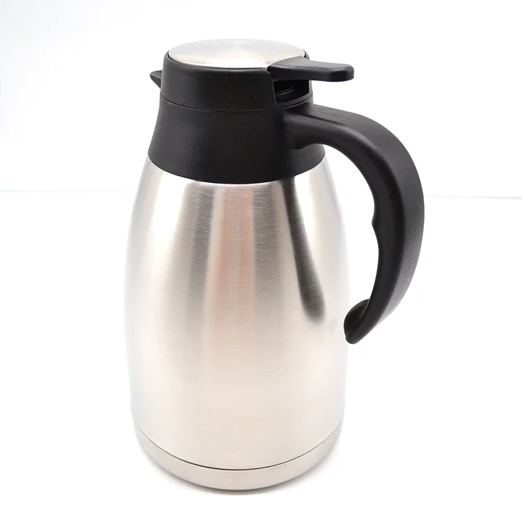 Stainless Steel Thermal Coffee Carafe, Double Wall Vacuum Insulated Dispenser for Tea Water Coffee Beverage 12 Hours Retention