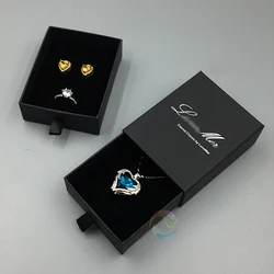 Bulk Cheap Marble Slide Drawer Paper Cardboard Necklace Ring Earring Set Box