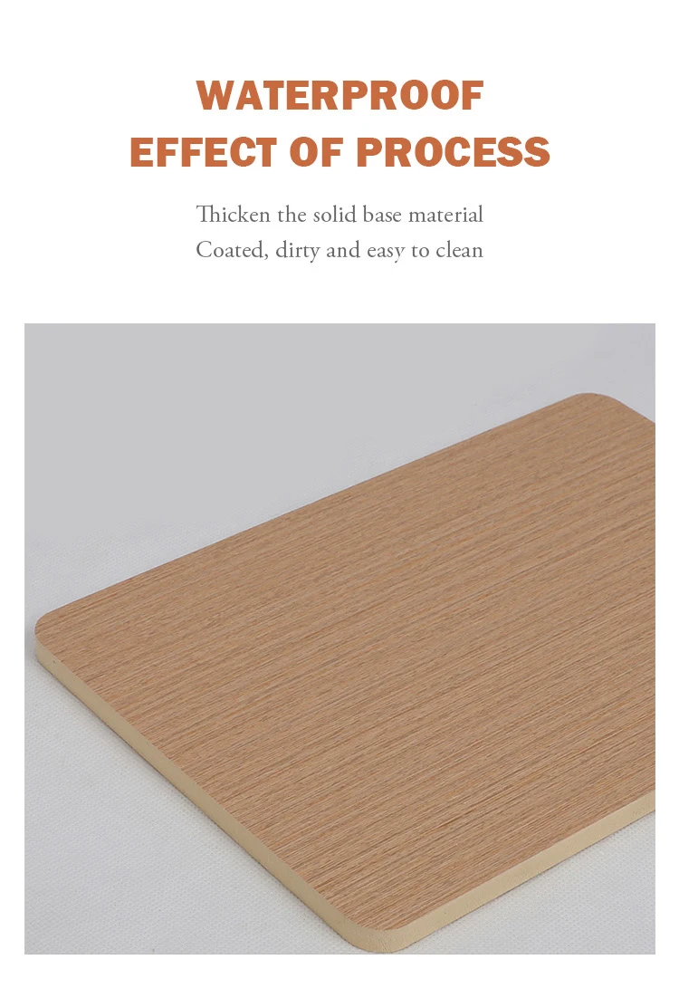 Fire Retardant Bamboo Wood Fiber Integrated Wallboard Home Decorative Board Veneer Wood Interior Decoration