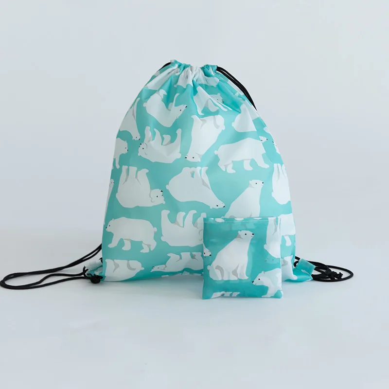 
Wholesale 210Dpolyester, nylon drawstring gym bag custom logo 