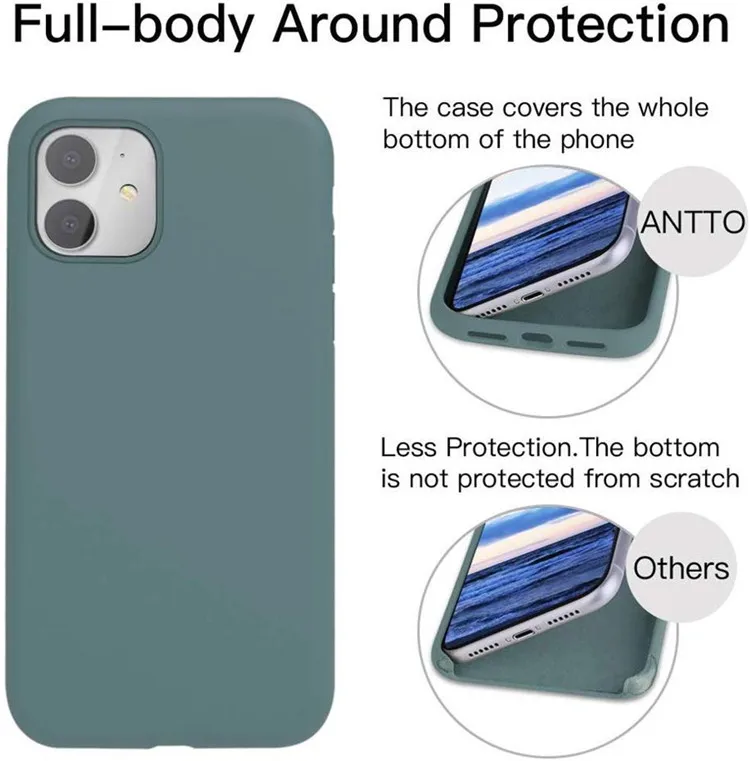 Оригинальный противоударный чехол-накладка из жидкого силикона для мобильного телефона мягкий резиновый чехол Iphone X XS max 11 pro