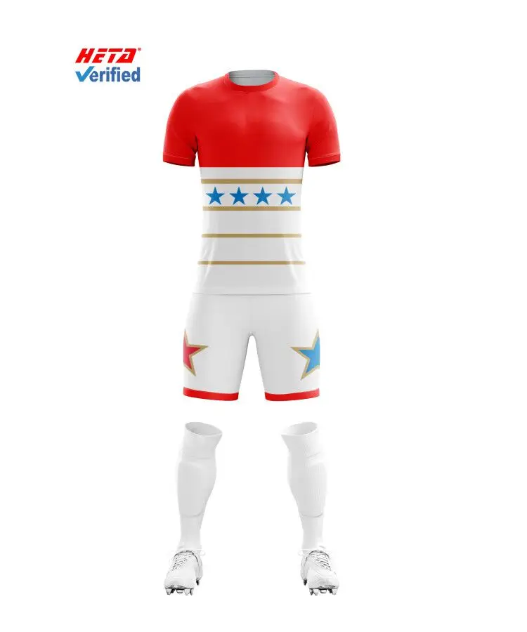 Wholesale Price Unisex Football Jersey Breathable Adults Soccer Wear Sublimation Printed Sports Shirt Custom Soccer Jersey Set