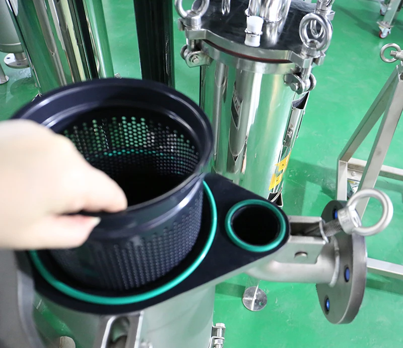 Mill supply Front 304 stainless steel precision security filter industrial underground well water tap water pipe bag filter