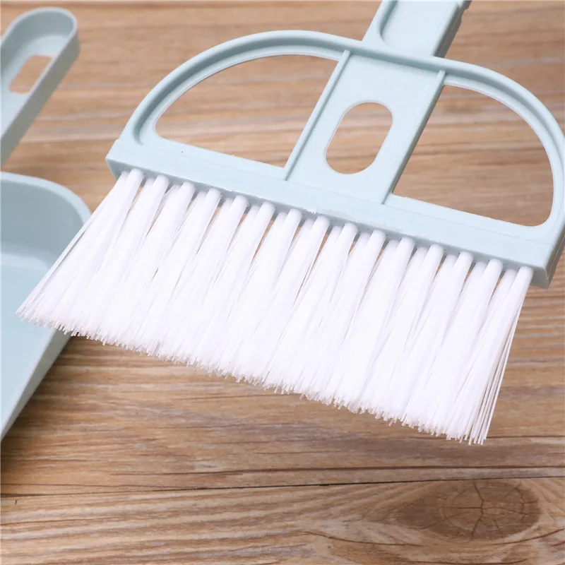 Household Desktop Mini Plastic Broom Keyboard Cleaning Brush Small Broom and Dustpan Set