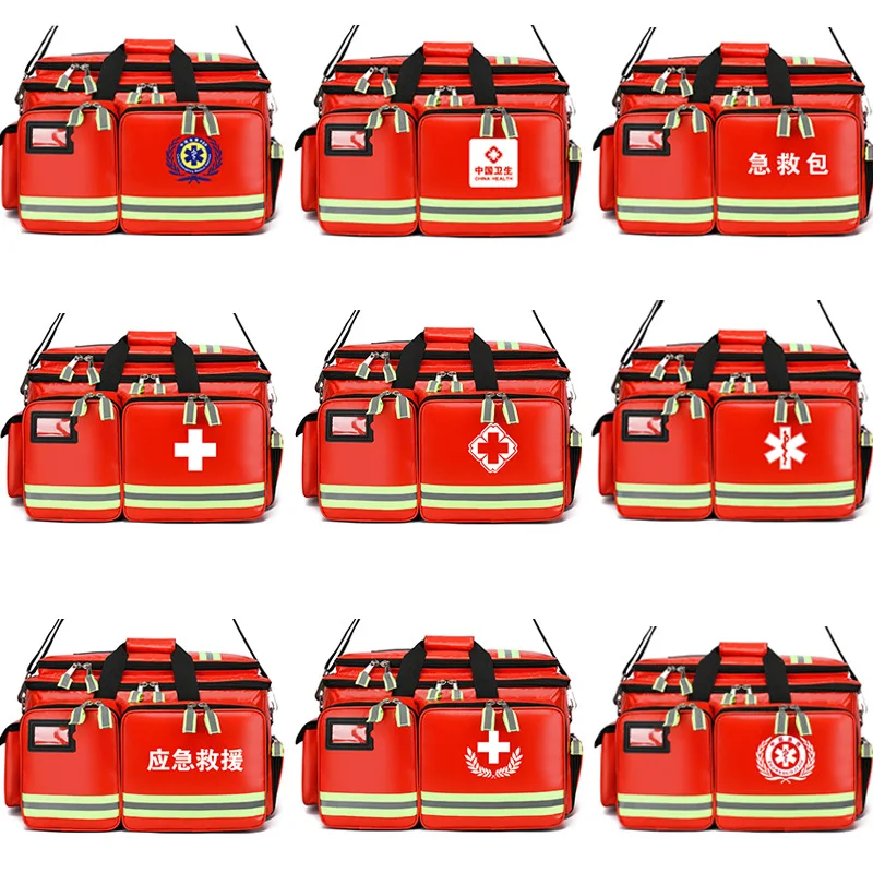 AED Storage Bag Trauma Bag Defibrillator Container First Aid Kit Emergency Portable Travel Bag for Travel Trip Camping