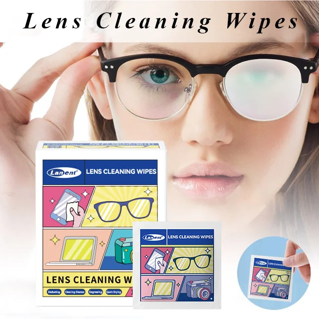 2024 Hot Sale Lens Cleaning Wipes Cleaning Glasses Individual Package OEM/ODM Acceptable Glasses Cleaner Cleaning Wet Wipes