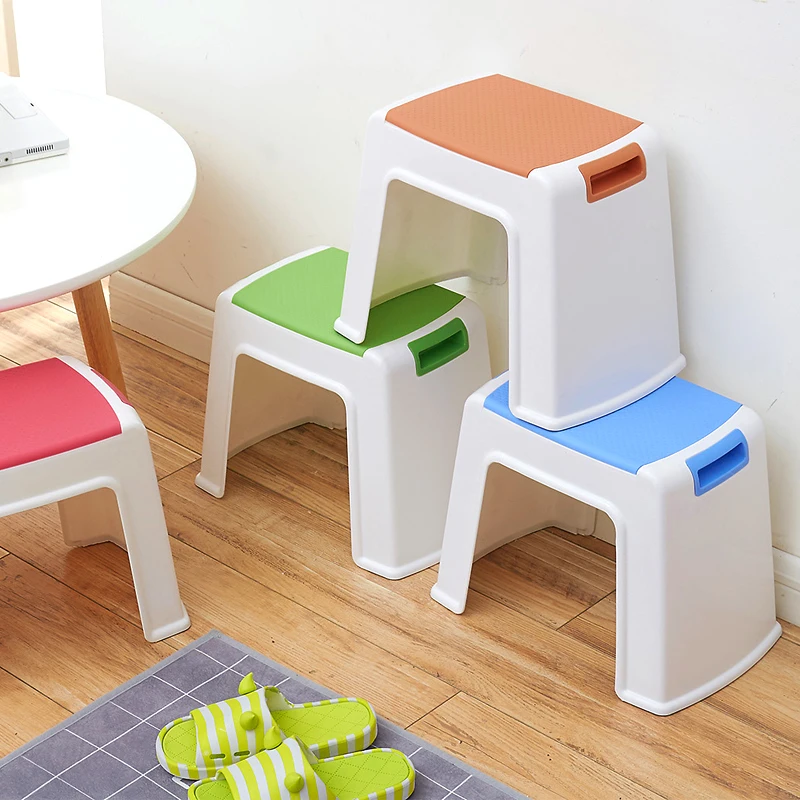 Thick and Middle size Kid dinning seat Durable Environmental protection Plastic mini chair small seat for livingroom Toy stool