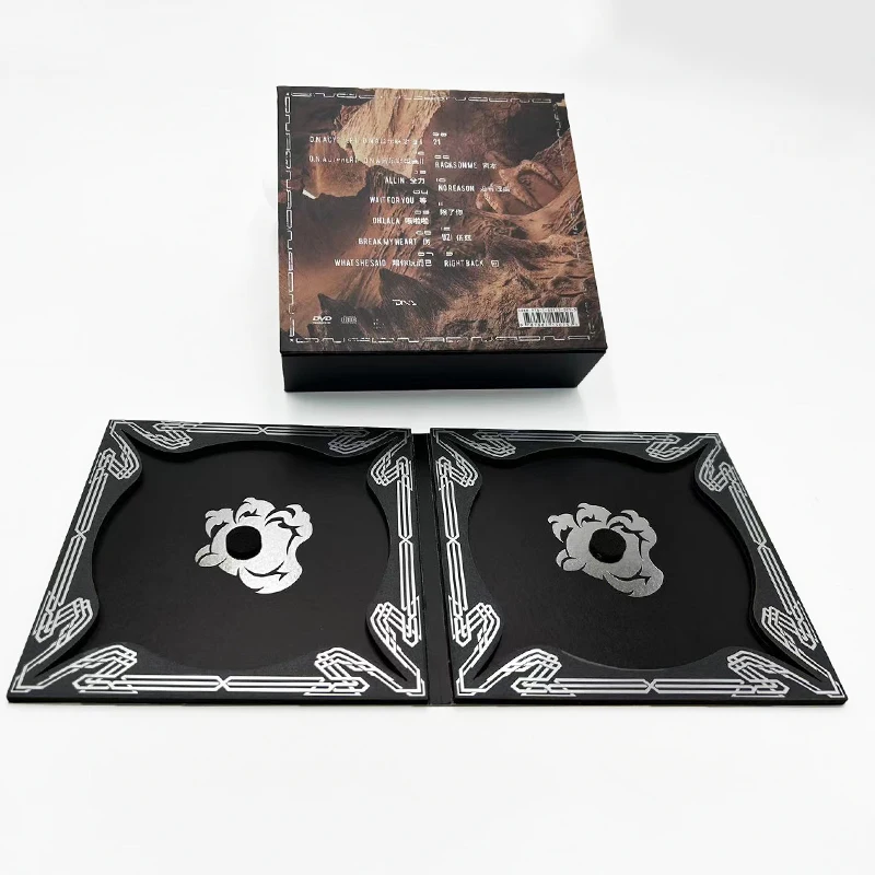 OEM изготовленный на заказ один CD Футляр держатель Органайзер переносной защитный DVD жесткие коробки магнитные картонные бумажные диски коробка