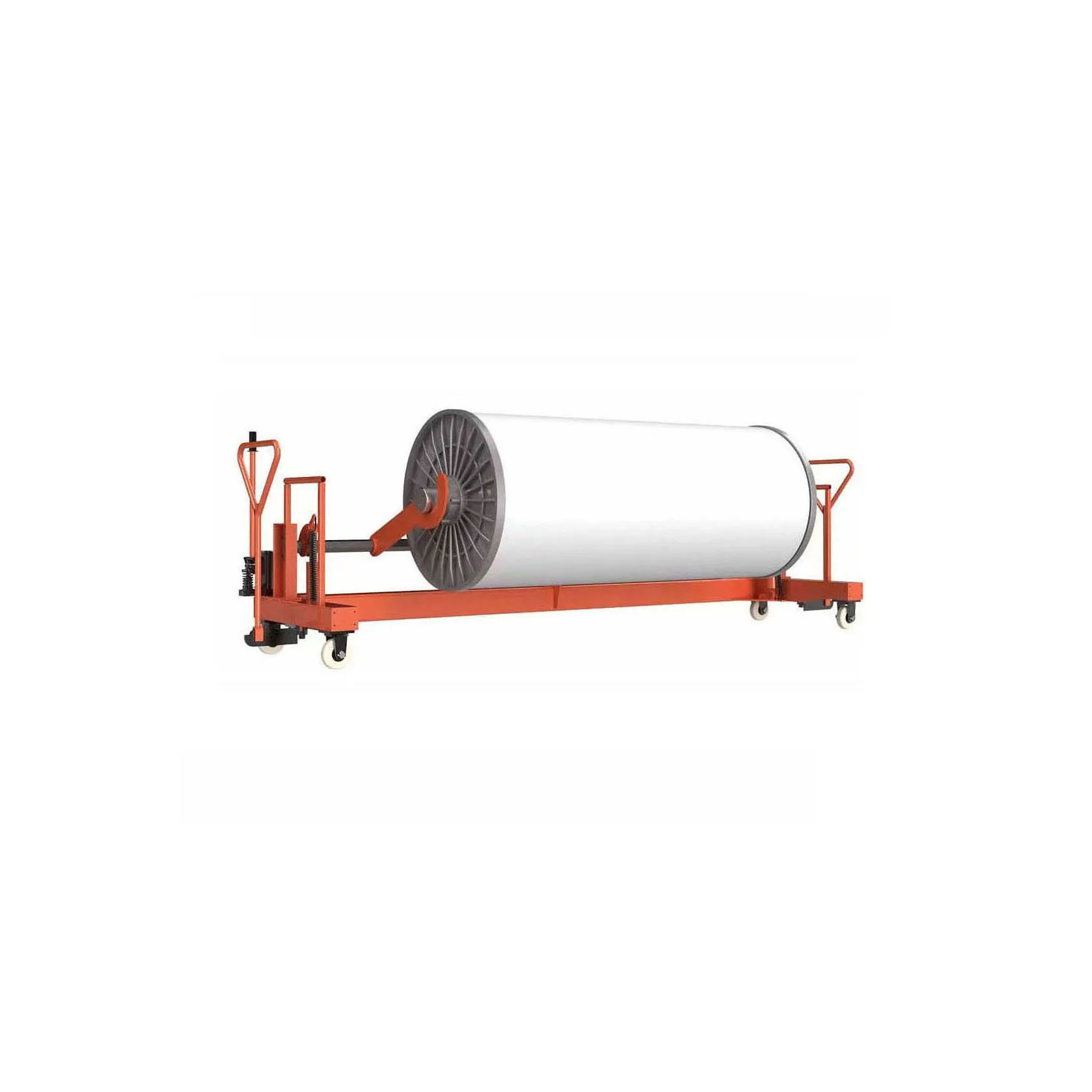 Textile Factory Use  Hydraulic Lift Trolley for Loading Warp Beam