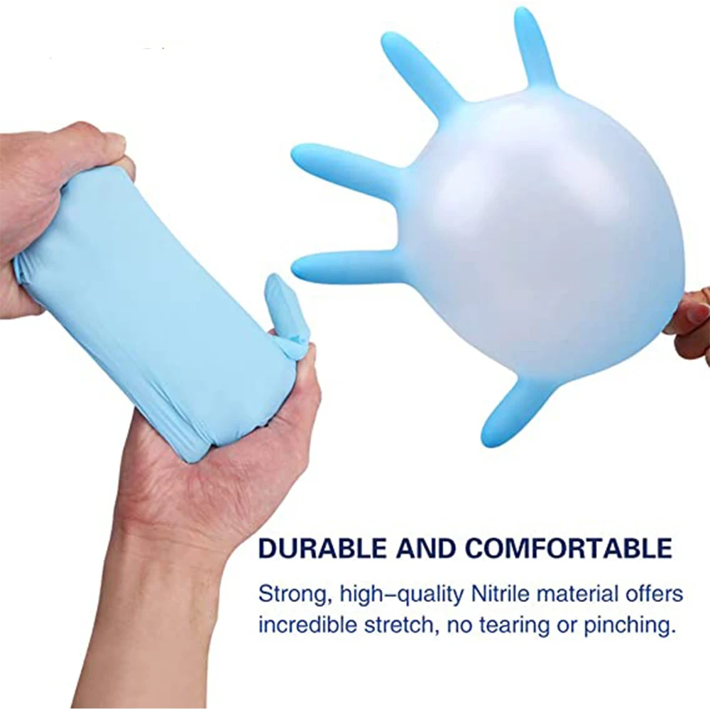 wholesale box of disposable  glove nitrile food-grade hand protection safety glove powder free non sterile  nitrile gloves
