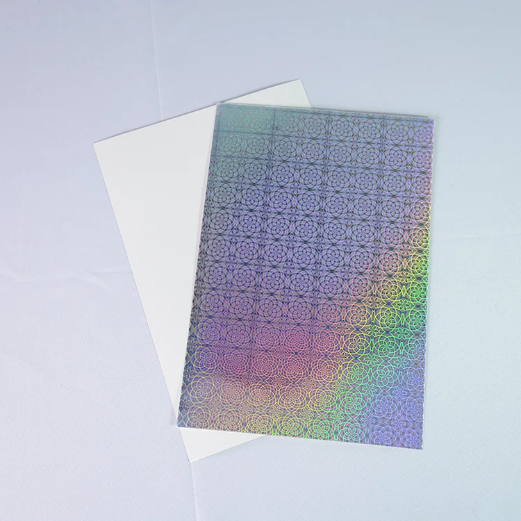 
Hot sale A4 12x12 silver reflective card holographic cardstock paper for DIY cake topper decoration 