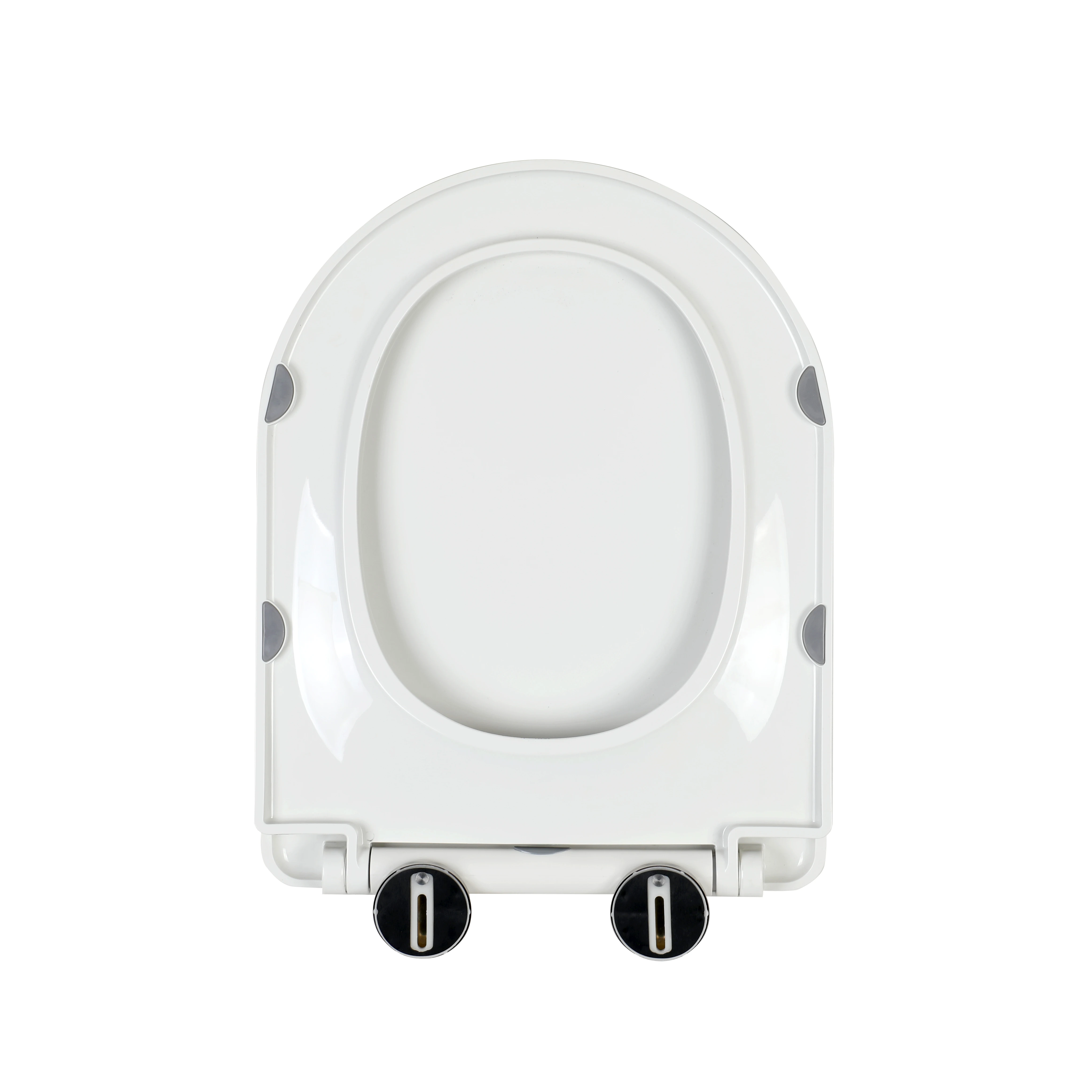 U shape PP soft close plastic toilet seat cover KJ-945 with one button quick release function toilet lid