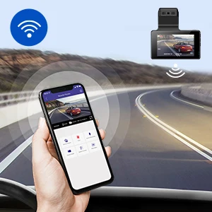AZDOME Dash Cam фронтальная и задняя 4K 1080P с WiFi GPS широкоугольный объектив ночного видения WDR 3 дюймовый IPS экран IMX415 Автомобильный