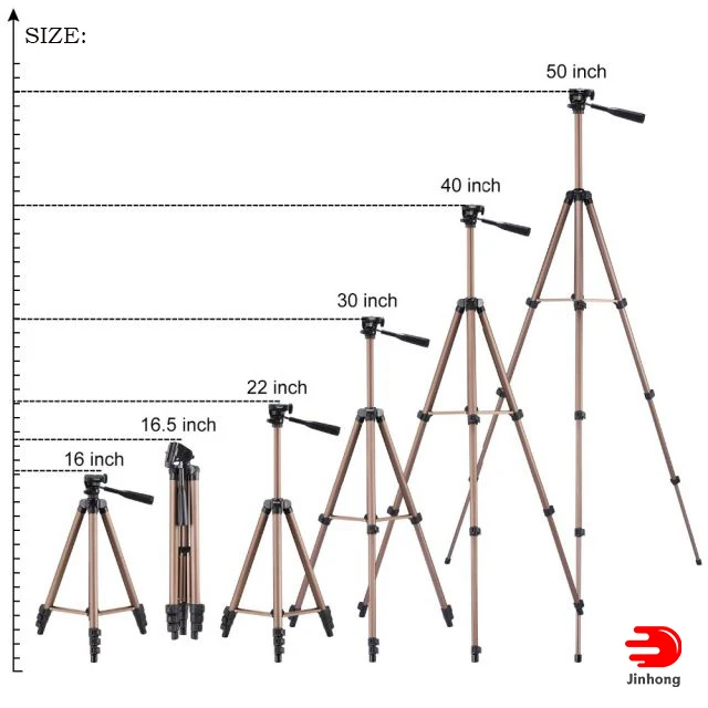 
Factory Derectly Sale Aluminum 360 DSLR Professional Camera Mobile Phone Tripod Stand Trival Trip Outdoor Tripod for Facebook 