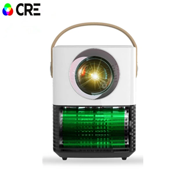 CRE C2 LCD WIFI аккумулятор Проектор Домашний медиаплеер для видеоигр ТВ кинотеатр Кино