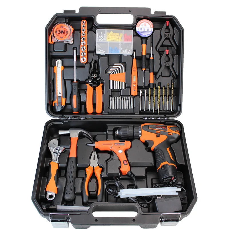 Cordless drill electric screwdriver Ferramentas household power tool combo kit hand tool set for repair