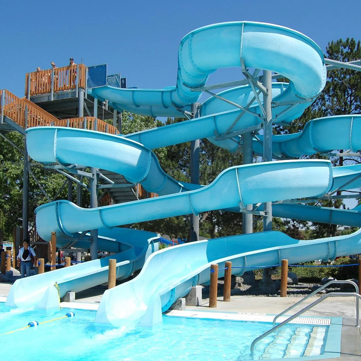 Factory Custom Fiberglass Water Slides Water Park Equipment Pool Slides