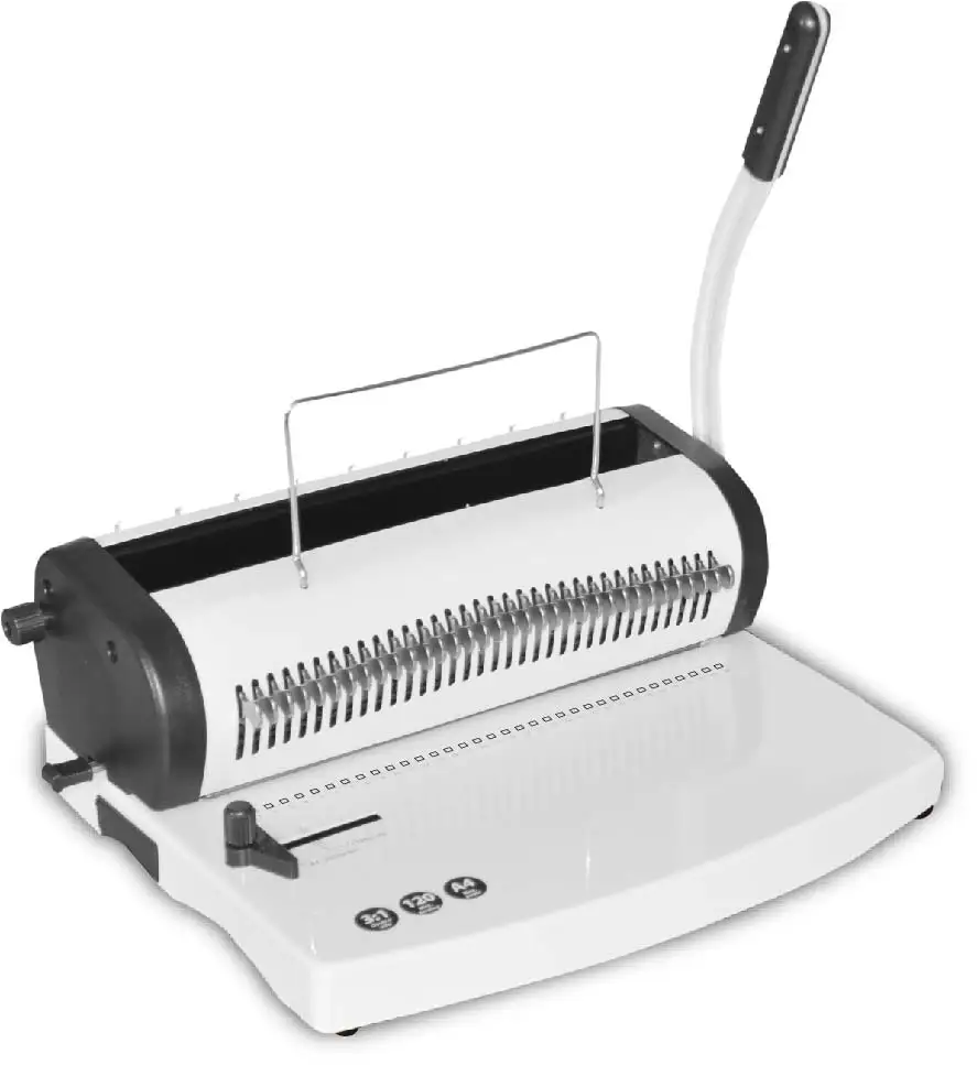 TONGRO-T619  double wire binder  34 hole calender binding machine office book binding machine Note Book wire Binding machine