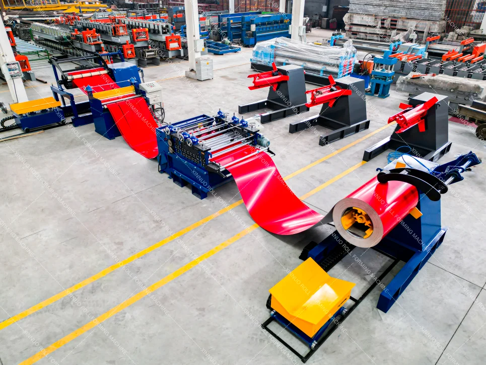 steel coil slitting machine Automatic Hydraulic Steel Cutting or cut to length  Metal Panel Simple metal slitting line machine