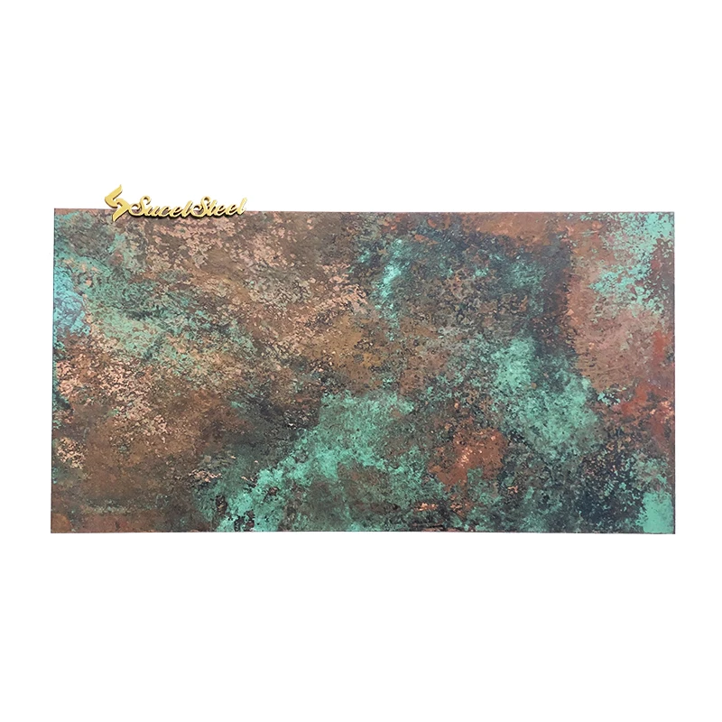 SUCEL Decorative Antique Bronze Color Copper / Brass Coated Clad 304 Antique Stainless Steel Plates And Sheets