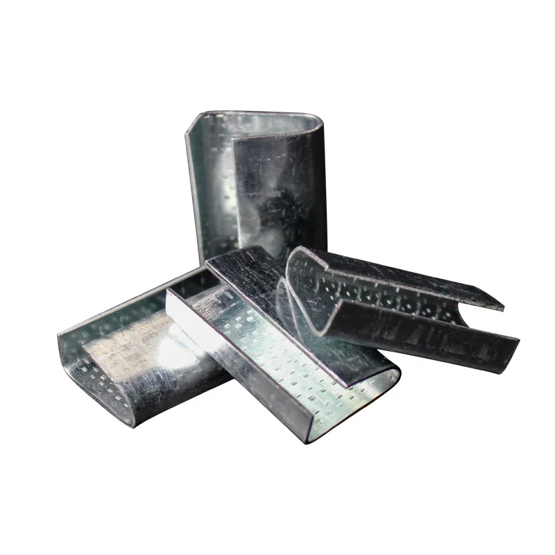 Packaging Strapping Open Serrated Seals for Strap Width PET Banding Strapping Clips Plastic Poly Strapping Metal Buckle
