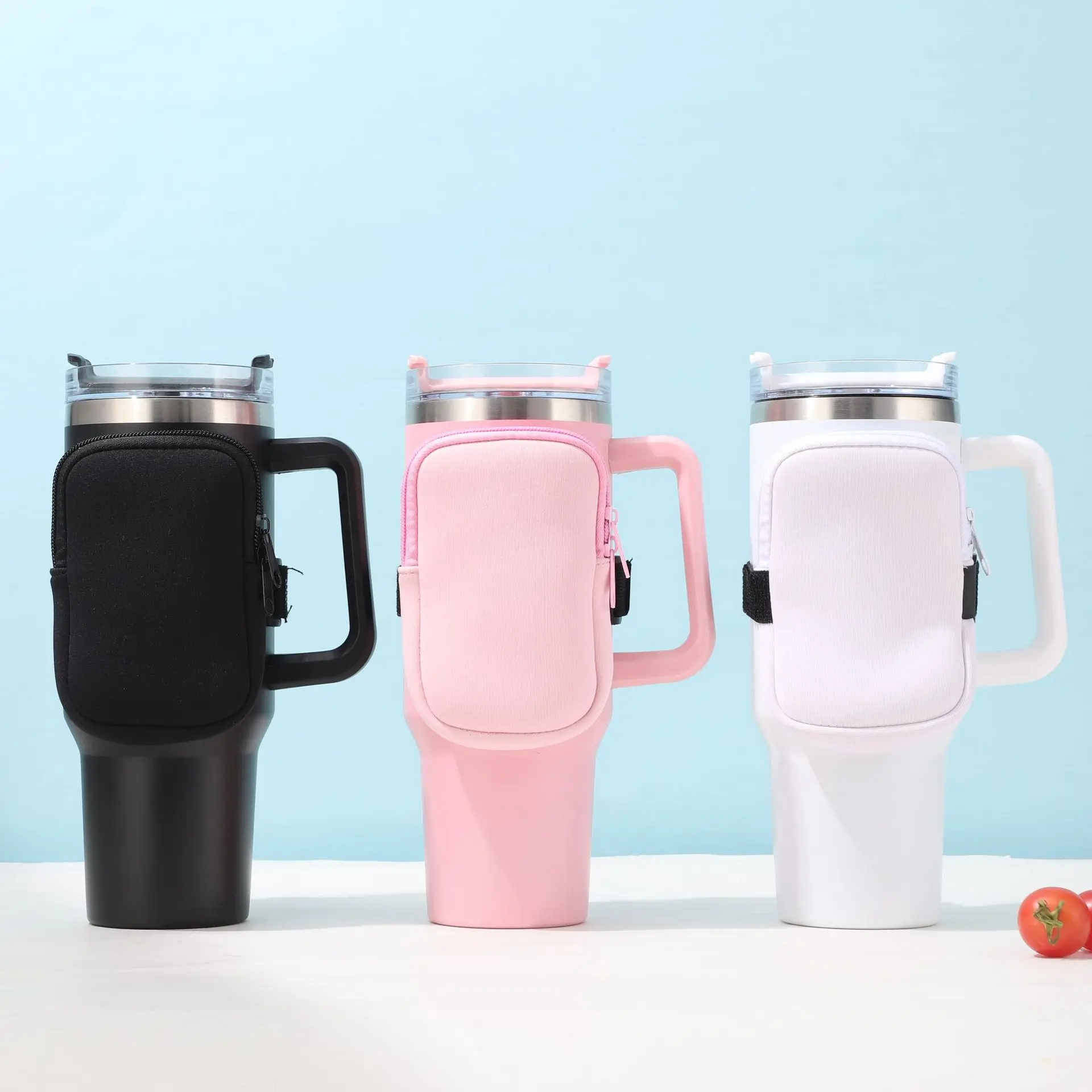 Factory Supply Water Bottle Pouch For Cup Gym Accessories For Women Running Diving Material 40oz Cup Body Bag Sports