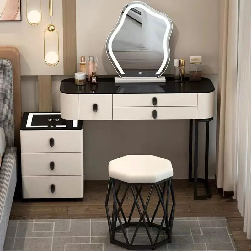 Modern Smart Furniture Multifunctional Bedside Dresser Dresser Sideboard Dresser With Mirror Chair Smart Table