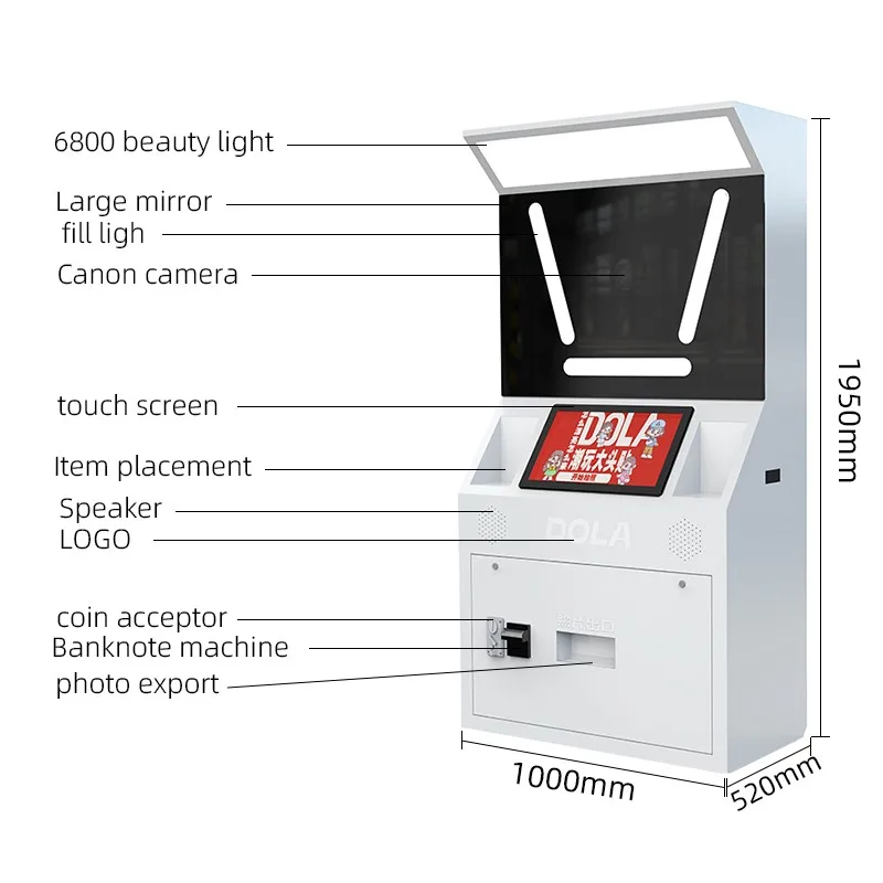 Photobooth Backdrop Instant Printer New Polaroid Photo Booth Packing for Wedding Party Events HOT SALE