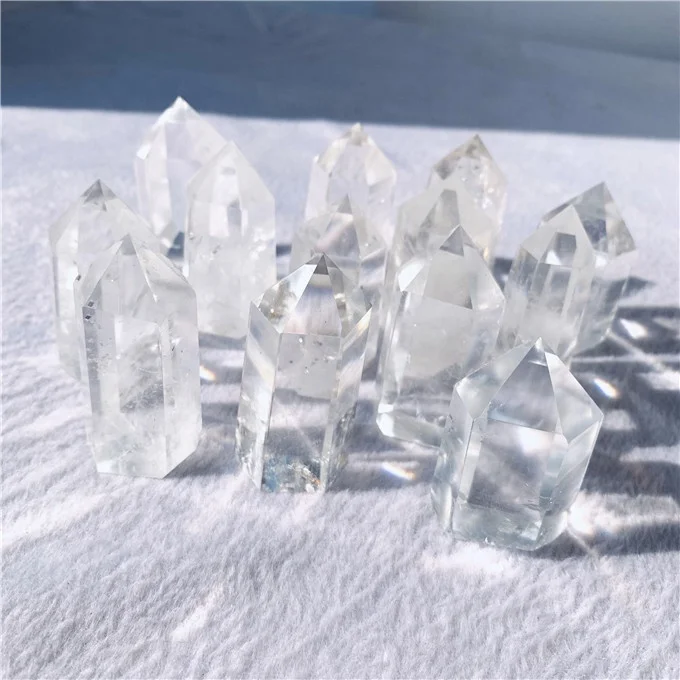 Natural rock quartz crystal Tower clear rock quartz crystal points energy crystal point