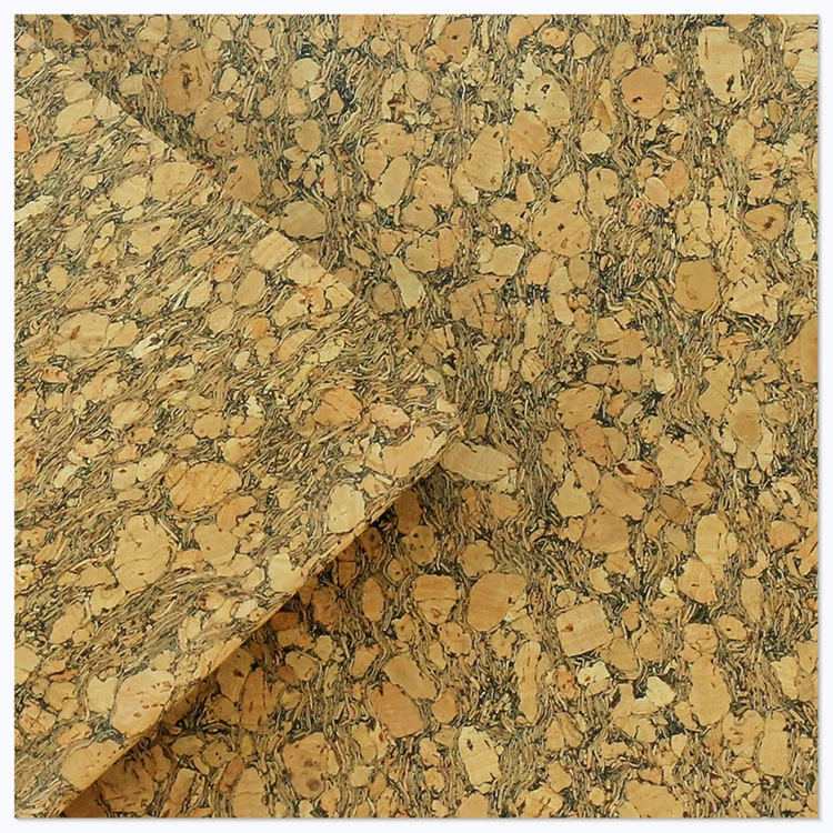 Designed Vegan Fabric Biodegradable Natural Organic Portugal Cork Leather