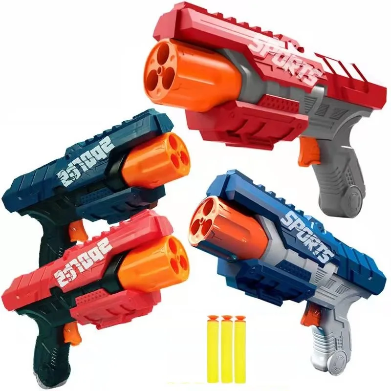 Foam Bullet Blaster Toy for Kids,Soft Bullet Gun Foam Bullets Hand Gun Toys with 3 Darts